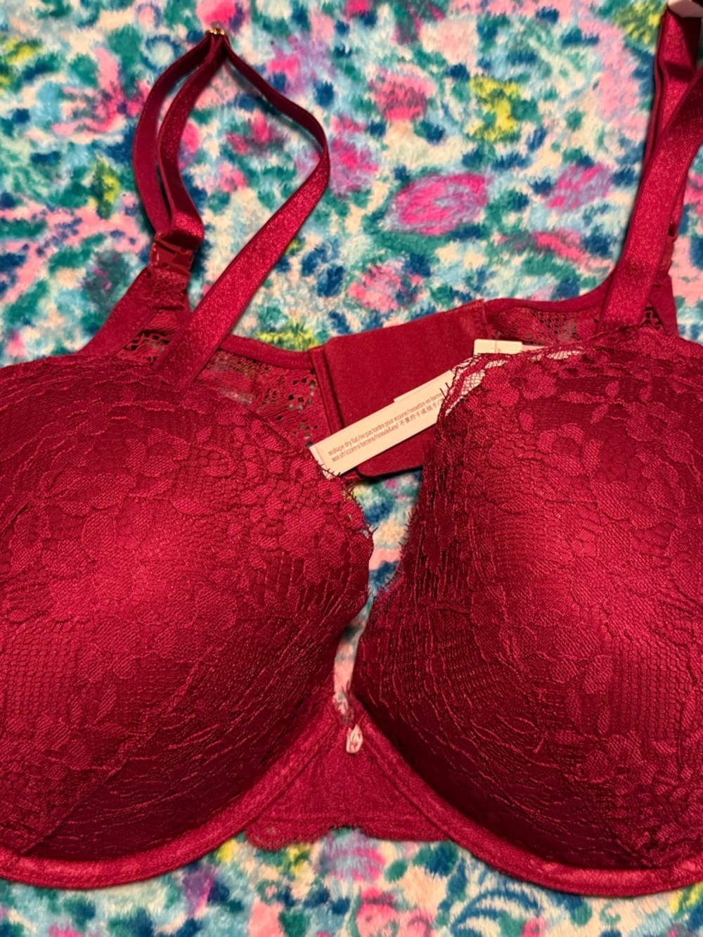 Victoria’s Secret 40DD Push Up Bra Lace BNWT